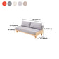 Linen Modern Armless Sofa Wooden Sleeper Sofa for Living Room, Apartment Clearhalo 'furn' 'furn_sofas' 'Furniture' 'furniture_sofas' 'Living Room Furniture' 'Sofa' 'sofas' 1200x1200_fe2fd67f-4b97-40b0-b591-ccc27e97b980
