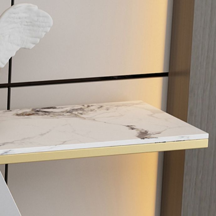 Glamkonsole Akzenttisch Antikes Finishsofa in Stein