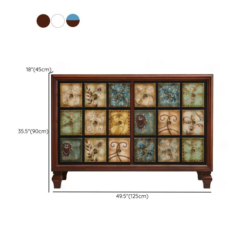 American Traditional Wooden Chest Home Storage Chest with Drawers Clearhalo 'Bedroom Furniture' 'Dressers & Chests' 'dressers_chests' 'furn' 'furn_dressers_chests' 'Furniture' 1200x1200_fe31ae68-9544-4f07-8594-d6ea42467173