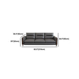 Zeitgenössischer fleckresistenter echtes Leder-Hellgraues Sofa & Chaise