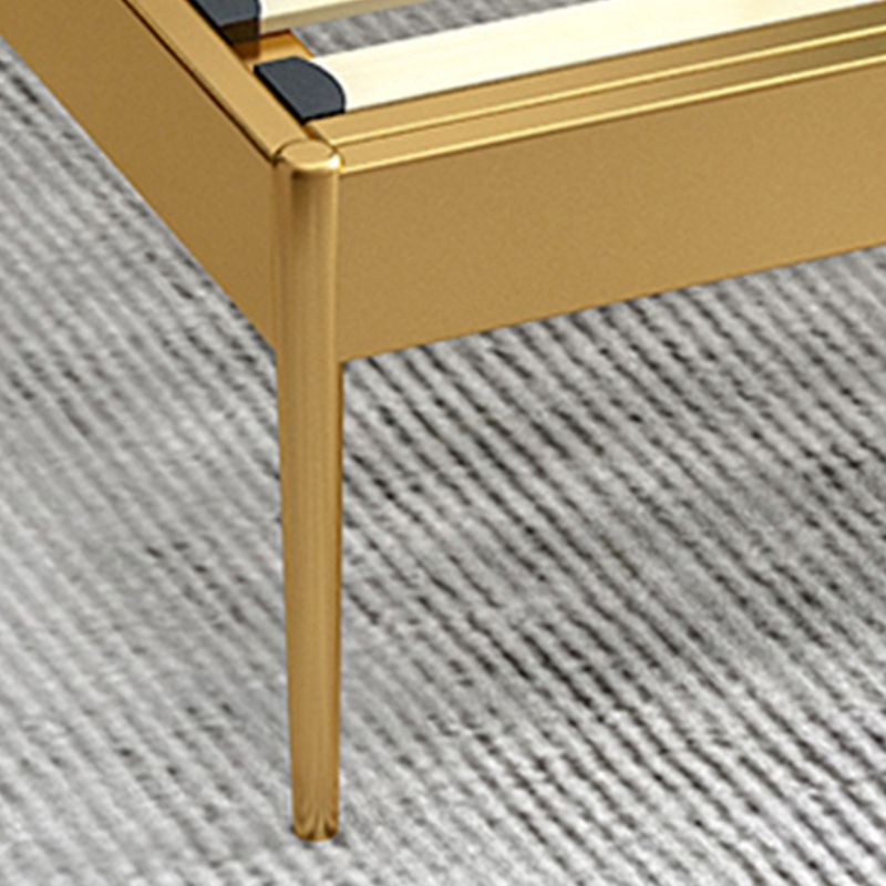 Metal Low Profile Bed Frame 43.31-inch H Wire-Grid Bed with Headboard Clearhalo 'Bedroom Furniture' 'Beds' 'furn' 'furn_beds' 'Furniture' 1200x1200_fe32b88b-9e26-4cd2-a3bd-2991316a6bf7