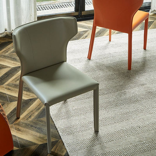 フェイクレザーサイドチェアコンテンポラリーインドアダイニングサイドチェア