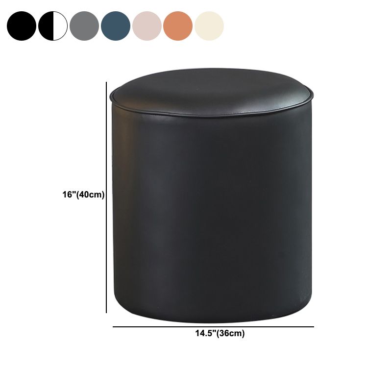 POUF OTTOMANO DE POUF OTTOMANO Color sólido de cuero sólido Otomano