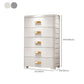 Rectangular Plastic Wardrobe Teen Style Simple Bedroom Storage Cabinet
