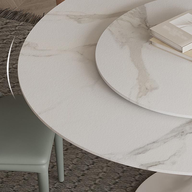 Stone Contemporary Round Dining Table Matte Finish Tulip Table for Home Clearhalo ' dining_table' 'Dining Tables & Seating' 'Dining Tables' 'furn' 'furn_dining_table' 'Furniture' 'furniture_dining_table' 'Kitchen & Dining Furniture' 'kitchen&dining_furn' 'kitchen' 'kitchen_dining_table' 1200x1200_fe3896f1-7d99-4a9a-94b3-5496328a42b1