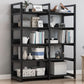 Offenes Metall -Holzbuchhandel Modern Home Wohnzimmer Bücherregal