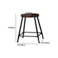 Indoor Industrial Style Wood Top Barstool Metal 4 Legs Bar Stool with Pedal Clearhalo 'Bar Furniture' 'Bar Stools' 'bar_stools' 'furn' 'furn_bar_stools' 'Furniture' 'Kitchen & Dining Furniture' 1200x1200_fe3a4c6e-6440-4c46-96e1-51bd9c4cf0a9