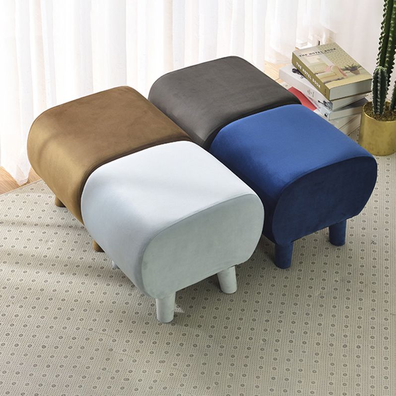 Modern Stain Resistant Standard Oval Dark Blue Velvet Indoor Pouf Clearhalo 'furn' 'furn_ottomans_poufs' 'Furniture' 'Living Room Furniture' 'Ottomans & Poufs' 'ottomans_poufs' 1200x1200_fe3a599e-bef2-4487-935a-0850c0715b62