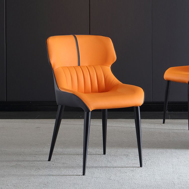 Industrial Home Arm Chair Wingback Metal Upholstered Dining Room Chair Clearhalo ' kitchen&dining_furn' 'Dining Chairs' 'Dining Tables & Seating' 'dining_chair' 'furn' 'furn_dining_chair' 'Furniture' 'furniture_dining_chair' 'Kitchen & Dining Furniture' 'kitchen' 1200x1200_fe3b55ab-c964-487b-ad3a-c07229457c14