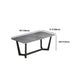 Grey Designer 1/2/5/6/7 Pieces Dining Table Set Rectangle Stone Dinette Set Clearhalo 'Dining Room Sets' 'Dining Tables & Seating' 'dining_room_set' 'furn' 'furn_dining_room_set' 'Furniture' 'Kitchen & Dining Furniture' 1200x1200_fe3bbbbd-49e5-4f12-ad05-9a3588b94f21