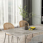 Stone Top Table Traditional Luxury Dining Table with Double Pedestal Base Clearhalo 'Dining Tables & Seating' 'Dining Tables' 'dining_table' 'furn' 'furn_dining_table' 'Furniture' 'furniture_dining_table' 'Kitchen & Dining Furniture' 'kitchen' 'kitchen_dining_table' 1200x1200_fe3c75e0-ce1f-4c3a-a64c-8d269fa896eb
