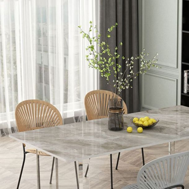 Stone Top Table Traditional Luxury Dining Table with Double Pedestal Base Clearhalo 'Dining Tables & Seating' 'Dining Tables' 'dining_table' 'furn' 'furn_dining_table' 'Furniture' 'furniture_dining_table' 'Kitchen & Dining Furniture' 'kitchen' 'kitchen_dining_table' 1200x1200_fe3c75e0-ce1f-4c3a-a64c-8d269fa896eb
