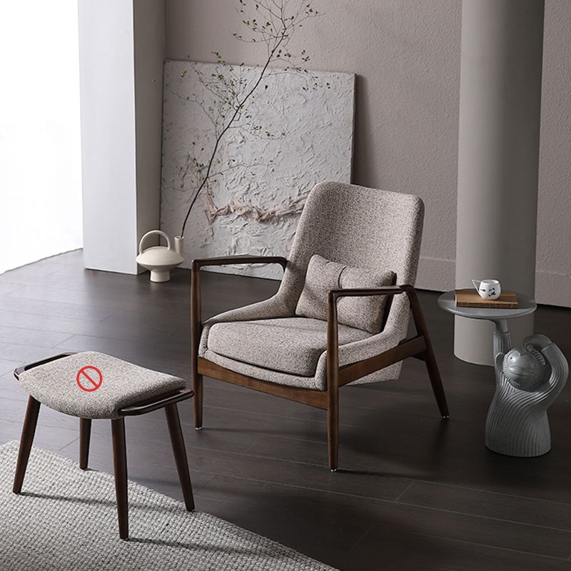 Nordic Arms Included with Pillow Round Arms Lounge Accent Chair