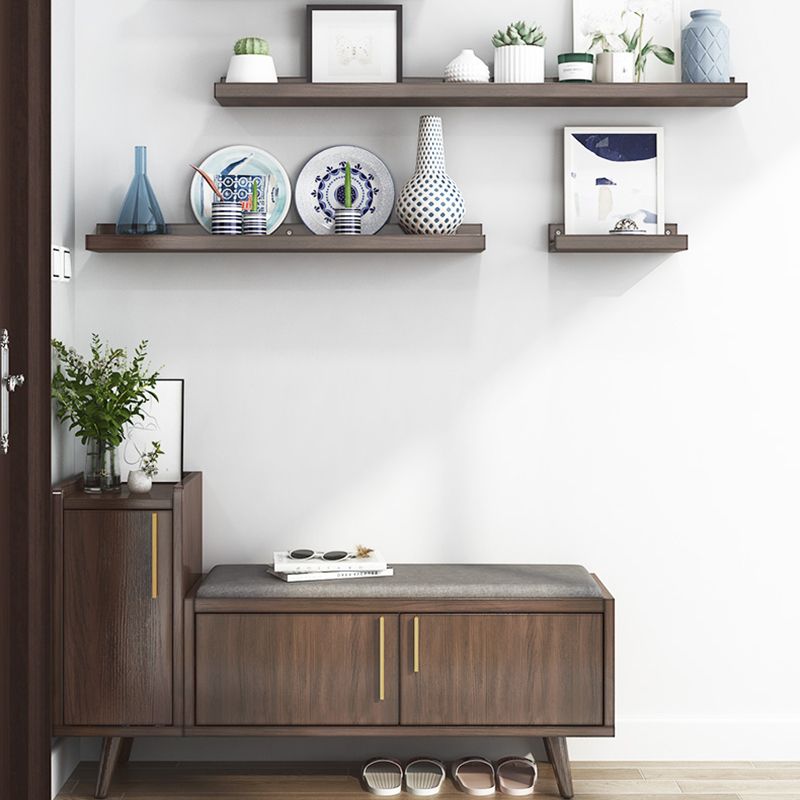 Solid Wood Entryway Bench, 20"H Upholstered Bench with 4 Legs Clearhalo 'Benches' 'Chairs & Seating' 'furn' 'furn_benches' 'Furniture' 'Living Room Furniture' 1200x1200_fe424389-3eec-41c2-8935-a8ae962b7a05