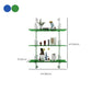 Closed Back Wall Mounted Bookshelf Modern Style Acrylic Bookcase