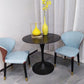 Contemporary Style Sintered Stone Dining Table Metallic Tulip Base Round Table for Home Clearhalo ' dining_table' 'Dining Tables & Seating' 'Dining Tables' 'furn' 'furn_dining_table' 'Furniture' 'furniture_dining_table' 'Kitchen & Dining Furniture' 'kitchen&dining_furn' 'kitchen' 'kitchen_dining_table' 1200x1200_fe45fb11-8b99-4301-b868-83491300c7ac