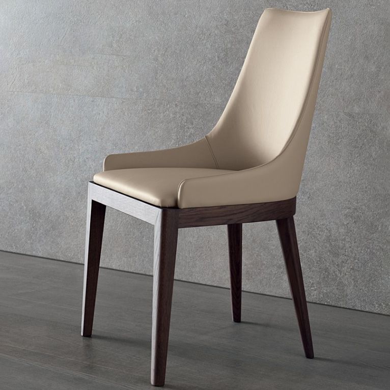 Coubien en faux cuir et salle à manger et accent en bois massif pour salle à manger