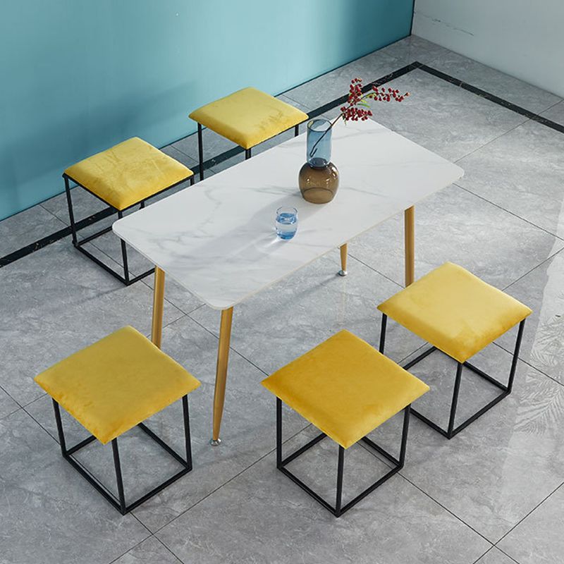 Target de terciopelo moderno Pouf Square con almacenamiento resistente a la mancha de almacenamiento otomano