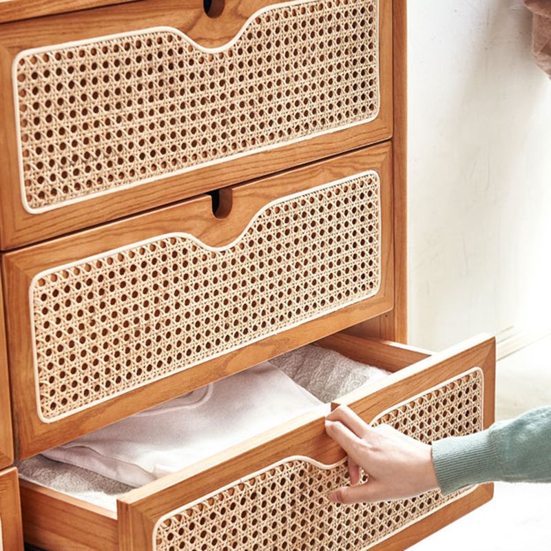 Tocador tradicional tocador de pecho de almacenamiento de madera con cajones