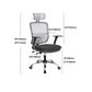 Contemporary Mesh Computer Chair Mid-Back Desk Chair with Wheels in Gray Clearhalo 'furn' 'furn_office_chair' 'Furniture' 'Office Chairs' 'Office Furniture' 'office_chair' 1200x1200_fe475ad4-f3c8-4c60-b2bb-fac7fcdd18ab