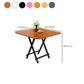 Modern Folding Wood Top Dining Table with Metal Leg for Living Room Clearhalo 'Dining Tables & Seating' 'Dining Tables' 'dining_table' 'furn' 'furn_dining_table' 'Furniture' 'Kitchen & Dining Furniture' 1200x1200_fe48e079-e40f-4c8f-bc1f-e905a8b0bc6a