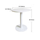 White Modern Style Round Table in Metal Milk Tea Shop Bar Table Clearhalo 'Bar Furniture' 'Bar Tables' 'bar_tables' 'furn' 'furn_bar_tables' 'Furniture' 'furniture_bar_tables' 'Kitchen & Dining Furniture' 1200x1200_fe4919bf-9a98-474f-996d-59ea80aec7ef