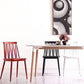Modern Style Chair Plastic Armless Dining Chair with Metal Base