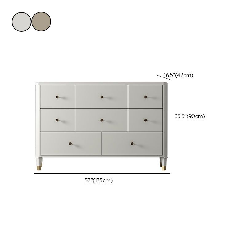 Contemporary Horizontal Double Dresser Storage Dresser with Drawers for Home Clearhalo 'Bedroom Furniture' 'Dressers & Chests' 'dressers_chests' 'furn' 'furn_dressers_chests' 'Furniture' 1200x1200_fe4a0e42-1aa2-4e8e-9993-cf0bfe1098e3