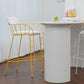 Contemporary Indoor Metal Legs Upholstered Bar Stool with Footrest