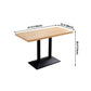 Metal Contemporary Dining Table Wood Top Table for Dining Room Clearhalo ' dining_table' 'Dining Tables & Seating' 'Dining Tables' 'furn' 'furn_dining_table' 'Furniture' 'furniture_dining_table' 'Kitchen & Dining Furniture' 'kitchen&dining_furn' 'kitchen' 'kitchen_dining_table' 1200x1200_fe4b02f5-b4df-4d49-a580-361f102a3b0a