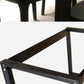 Wood Base Table Rectangle Dining Table for Kitchen Dining Room