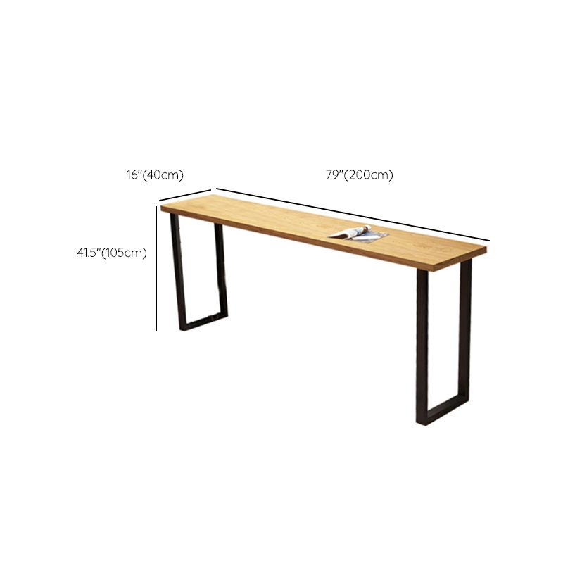 Modern 1/4/5 Pieces Bar Table Set Rectangle Wood Counter Table with High Stools for Cafe Clearhalo 'Bar Furniture' 'furn' 'furn_home_bar_bar_sets' 'Furniture' 'Home Bars & Bar Sets' 'home_bar_bar_sets' 'Kitchen & Dining Furniture' 1200x1200_fe4c800b-8969-467a-8e9e-1fda2ebd06b6