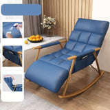 Chaise de fauteuil incliné créatif couleurs de couleur de couleur unie en cuir en cuir solide