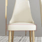 Chaise scandinave à dossier solide sans accoudoirs, pour la maison, chaise d'appoint en cuir pour salle à manger