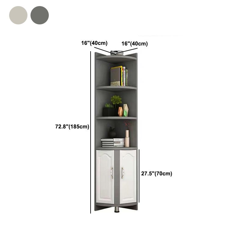 Armadio resistente alle macchie con ripiani e porte moderne moderni rettangolo
