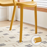 Plastica da pranzo in plastica sedia a braccio da pranzo moderno per sala da pranzo