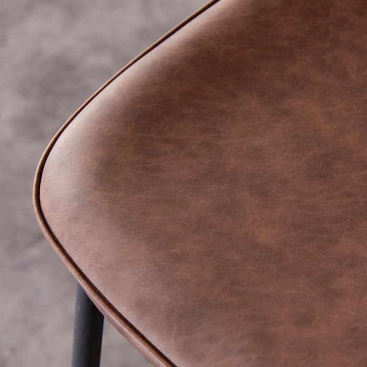 Modern Low Back Bar-stool PU Leather Bar Stool with Metal Legs Clearhalo 'Bar Furniture' 'Bar Stools' 'bar_stools' 'furn' 'furn_bar_stools' 'Furniture' 'furniture_bar_stools' 'Kitchen & Dining Furniture' 1200x1200_fe511806-8f0d-4982-a7ca-b773a7caa0de