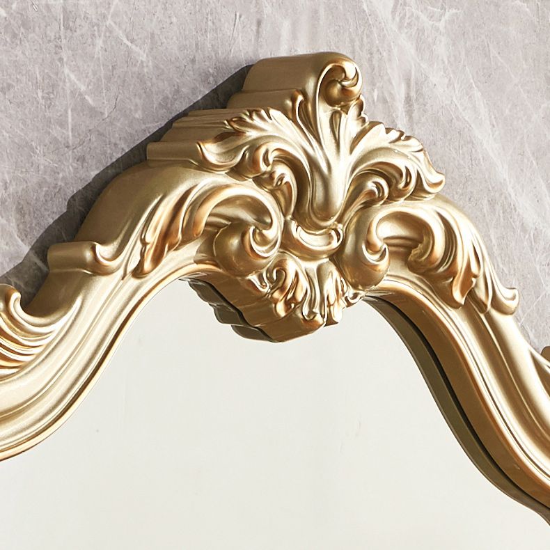 19 "brede Victoriaanse make-up ijdelheid houten kaptafel met spiegel