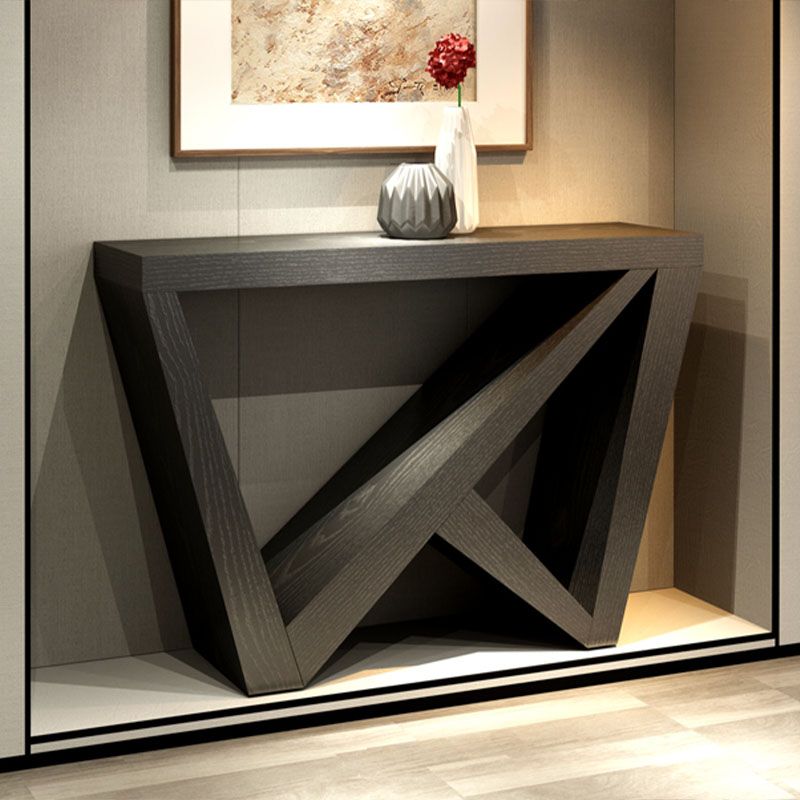 Tavolo da console in legno da 12 "W tavolo da accento moderno di metà secolo per Hall
