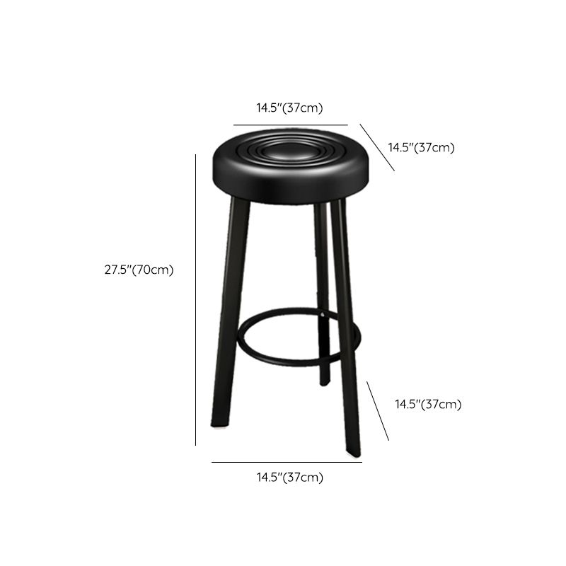 Contemporary Leather Counter Height Stools Bucket Bar Stool for Indoor Clearhalo 'Bar Furniture' 'Bar Stools' 'bar_stools' 'furn' 'furn_bar_stools' 'Furniture' 'Kitchen & Dining Furniture' 1200x1200_fe52981d-8be0-400f-b53e-aa76204cd7e1