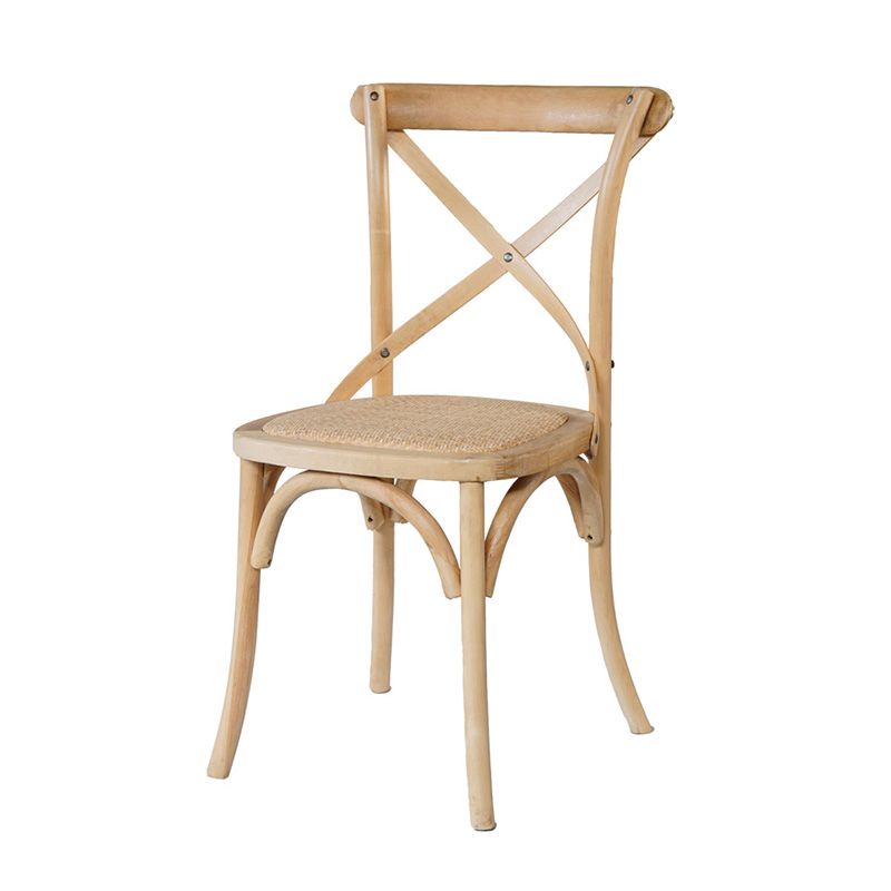 Solid Wood Traditional Dining Room Chair Matte Finish Cross Back Side Chair Clearhalo ' kitchen&dining_furn' 'Dining Chairs' 'Dining Tables & Seating' 'dining_chair' 'furn' 'furn_dining_chair' 'Furniture' 'furniture_dining_chair' 'Kitchen & Dining Furniture' 'kitchen' 1200x1200_fe52da4b-c0b1-43d4-bf2b-fb5793056731