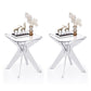 Contemporary Geometric Accent Side Table AcrylicSofa Side Accent Table