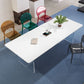 Mesa de comedor moderna con mesa de comedor rectangular de piedra blanca para cocina