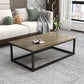 Wood Frame Coffee Table Modern Rectangle Cocktail Table in Natural Clearhalo 'Coffee & Accent Tables' 'Coffee Tables' 'coffee_tables' 'furn' 'furn_coffee_tables' 'Furniture' 'furniture_coffee_tables' 'Living Room Furniture' 1200x1200_fe559cf1-1633-4e28-95db-cd9e751a5ff9