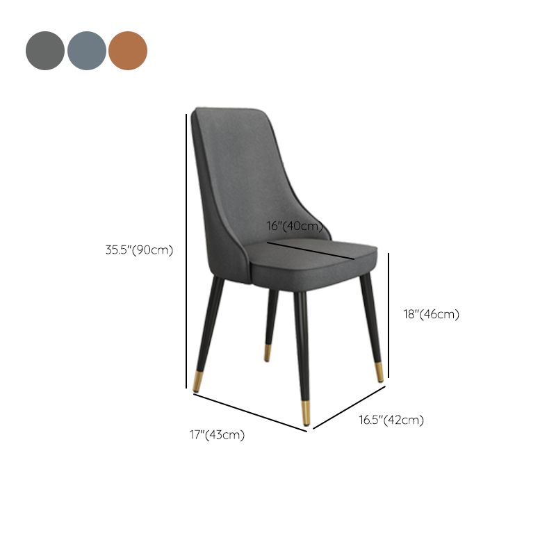 Fabric Dining Side Chair Modern Parsons Armless Chair for Dining Room Clearhalo 'Dining Chairs' 'Dining Tables & Seating' 'dining_chair' 'furn' 'furn_dining_chair' 'Furniture' 'Kitchen & Dining Furniture' 1200x1200_fe55a953-c8c4-4bd4-a743-bfa4ce938c2f