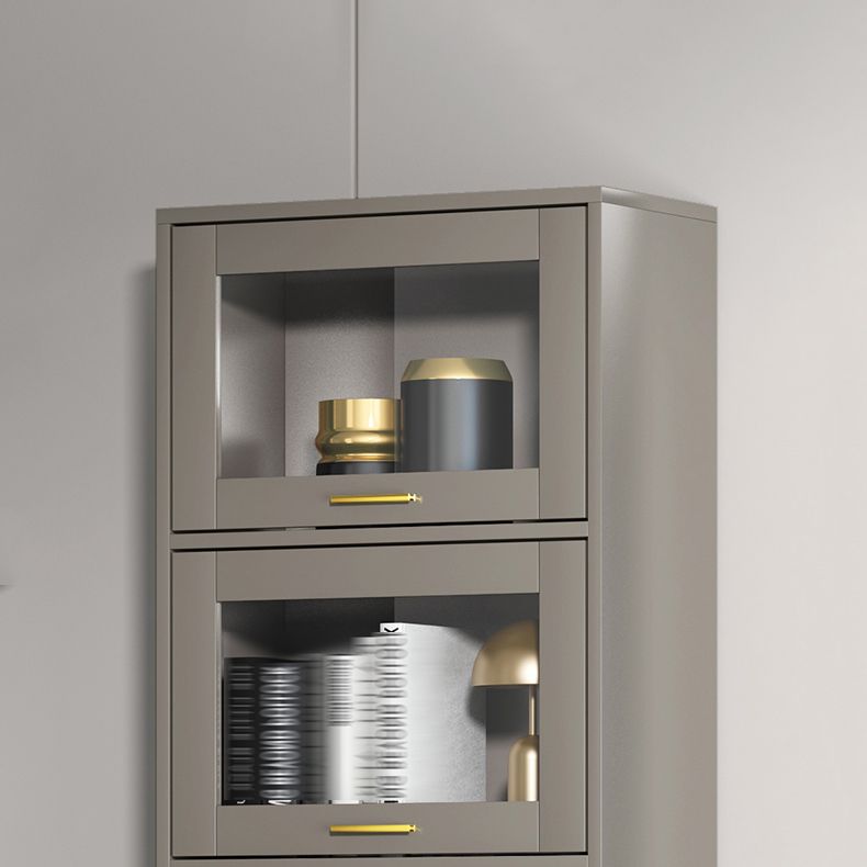 Estantería de estilo moderno estantería cerrada con puertas para el hogar de la oficina