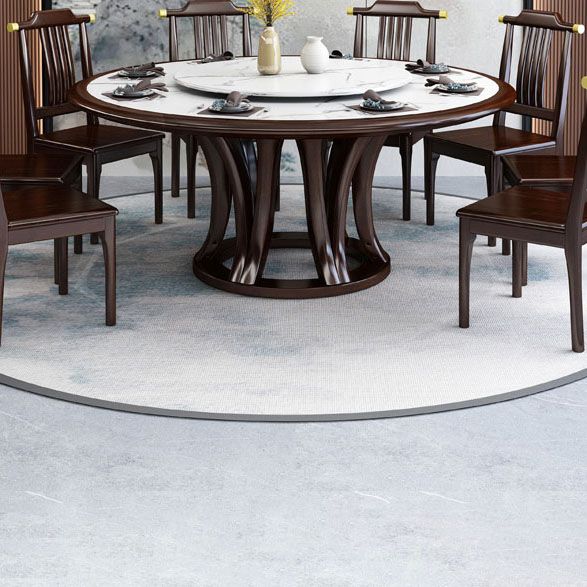 Pedestal Dining Table Convertible Dining Table for Dining Room Clearhalo 'Dining Tables & Seating' 'Dining Tables' 'dining_table' 'furn' 'furn_dining_table' 'Furniture' 'Kitchen & Dining Furniture' 1200x1200_fe57f7ab-ae51-4ba8-8c09-2ddf422f12c0