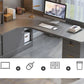 Escritorio de cajón de cajón de estilo moderno escritorio de oficina con almacenamiento y cajones