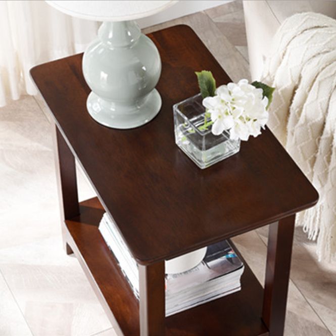 Country Wooden Table Top End Table One Shelf Side Table With Four Legs Clearhalo 'Coffee & Accent Tables' 'End & Side Tables' 'end_side_table' 'end_side_tables' 'furn' 'furn_end_side_tables' 'Furniture' 'furniture_end_side_table' 'Living Room Furniture' 1200x1200_fe5af953-3e9a-44ea-9af3-9726641781ff
