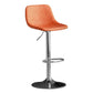 Rotatable and Liftable Counter Stool Industrial Leather Cushion Bar Stool Clearhalo 'Bar Furniture' 'Bar Stools' 'bar_stools' 'furniture_bar_stools' 'Kitchen & Dining Furniture' 'kitchen&dining_furn' 'kitchen' 'kitchen_furn' Furniture' 1200x1200_fe5b6d97-a093-492d-b232-b8b6bf6bfe32